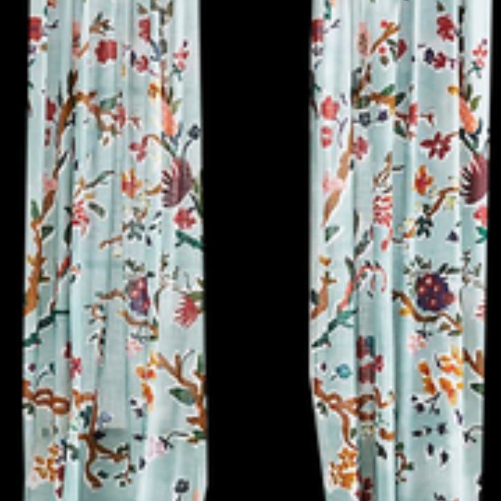 Anthropologie Cecilia Curtain in Jade